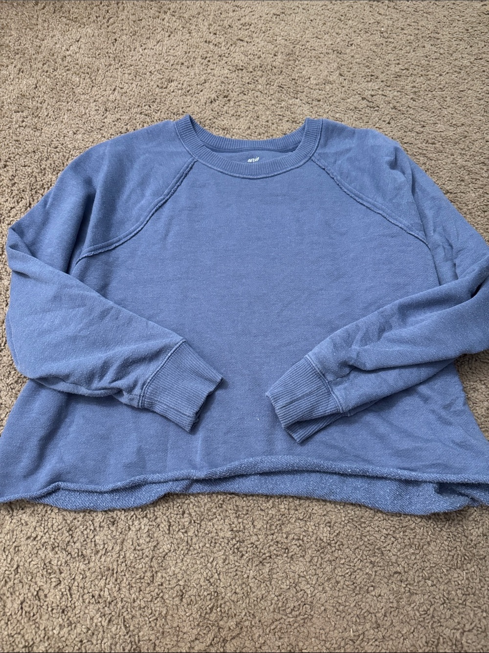 aerie Dusty Blue Crewneck Sweatshirt